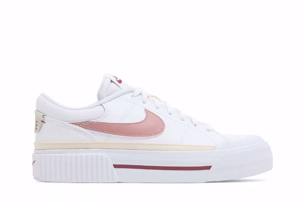 Nike Women's Court Legacy Lift White Guava Ice, view 2