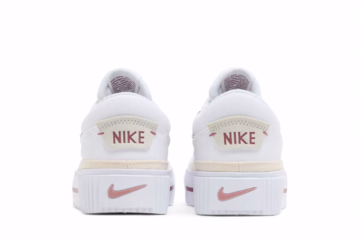 Nike Women's Court Legacy Lift White Guava Ice, view 7