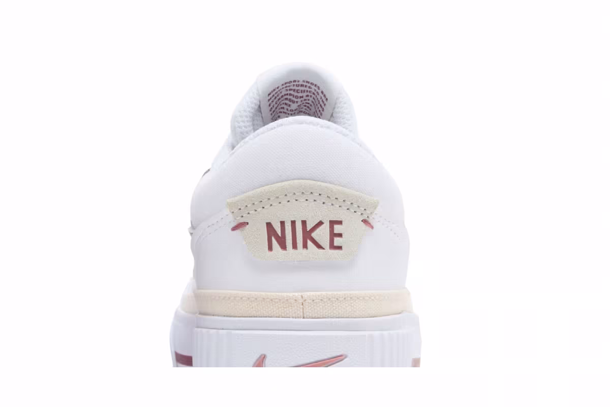 Nike Women's Court Legacy Lift White Guava Ice, view 8