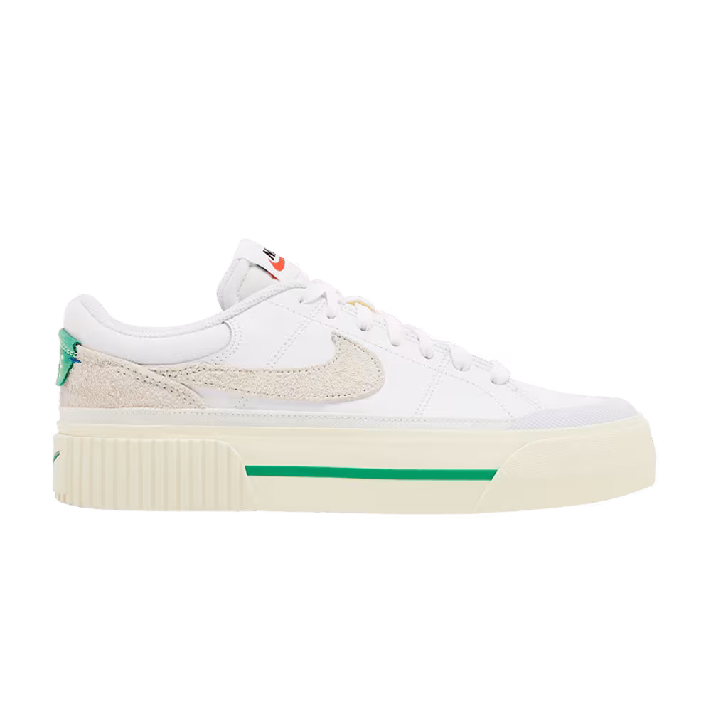 Nike Women's Court Legacy Lift White Stadium Green