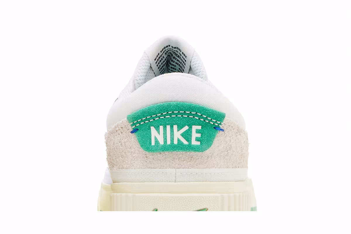 Nike Women's Court Legacy Lift White Stadium Green, view 8