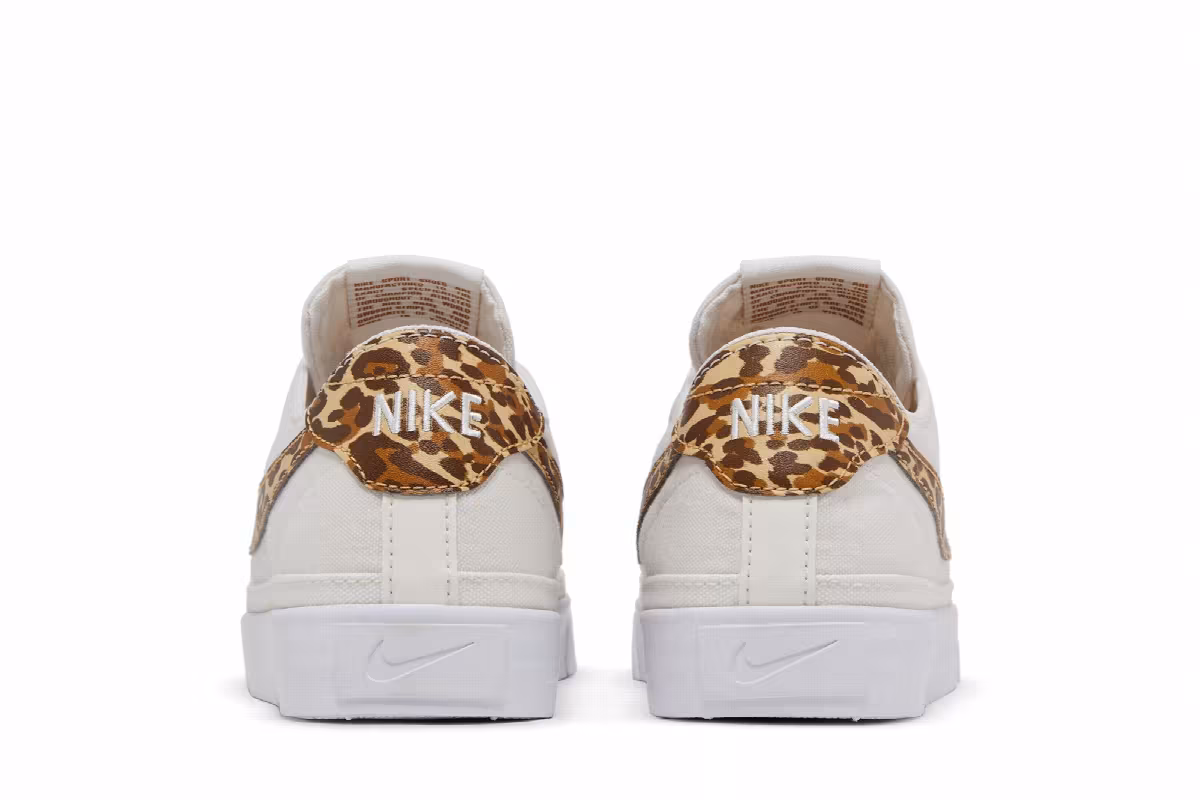 Nike Women's Court Legacy Canvas Leopard, view 7