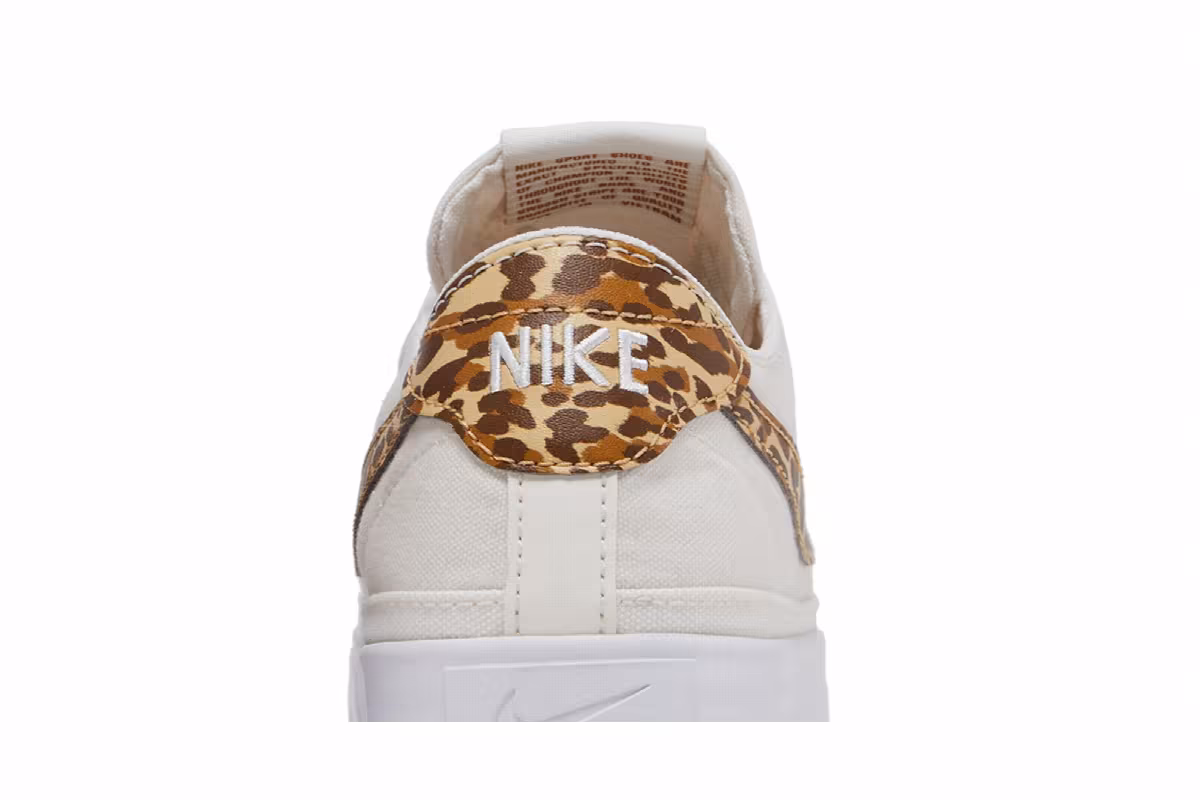 Nike Women's Court Legacy Canvas Leopard, view 8