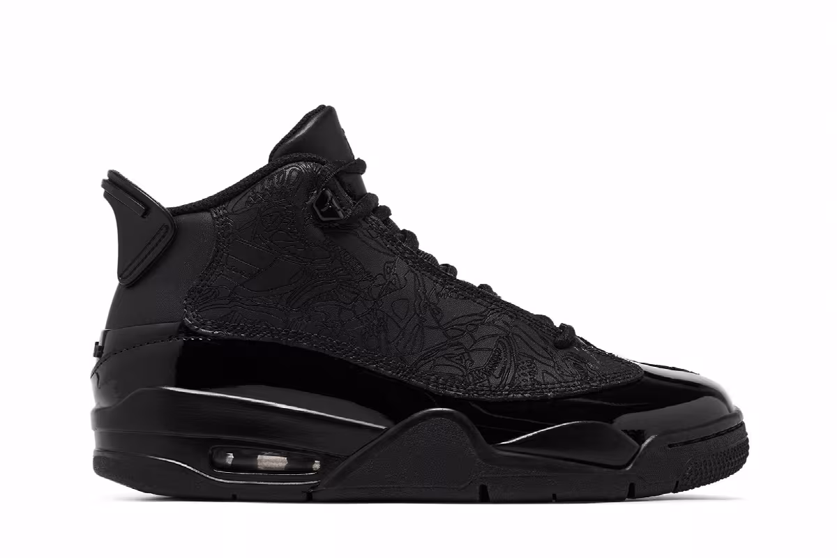 Air Jordan Dub Zero GS Triple Black, view 2