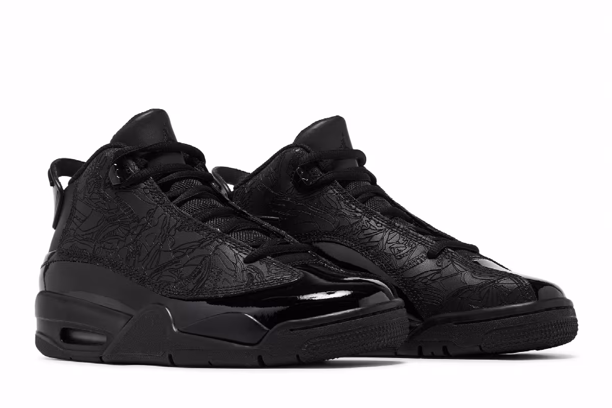 Air Jordan Dub Zero GS Triple Black, view 9