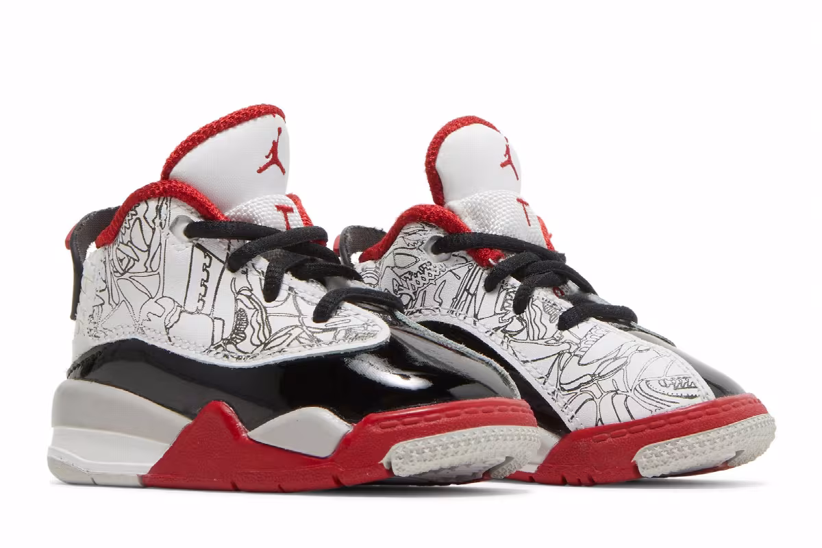 Air Jordan Dub Zero TD Varsity Red, view 9
