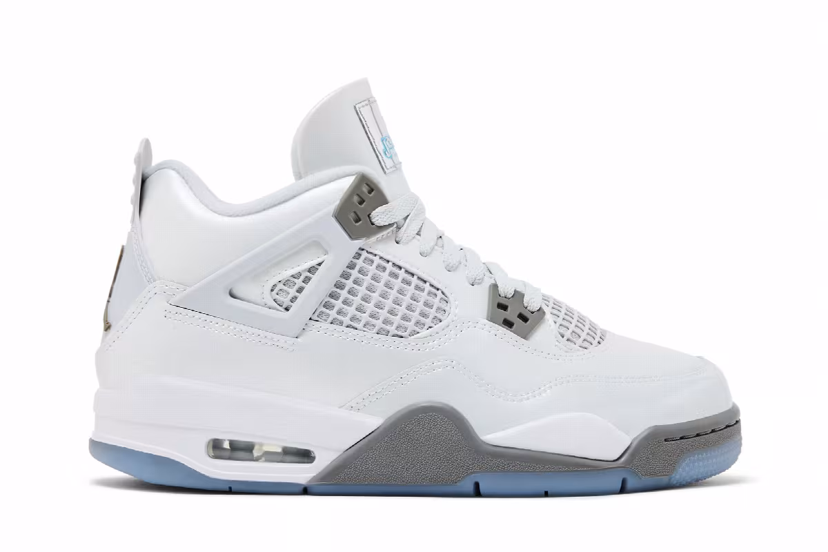 Air Jordan 4 GS Photon Dust Blue Chill, view 2
