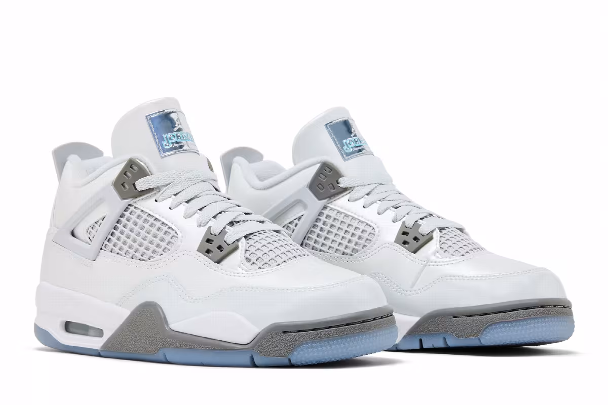 Air Jordan 4 GS Photon Dust Blue Chill, view 9