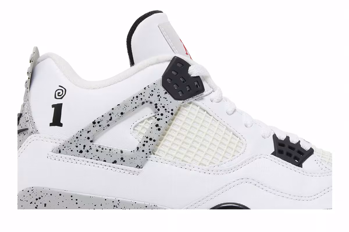 Interscope Records x Air Jordan 4 OG White Cement, view 3
