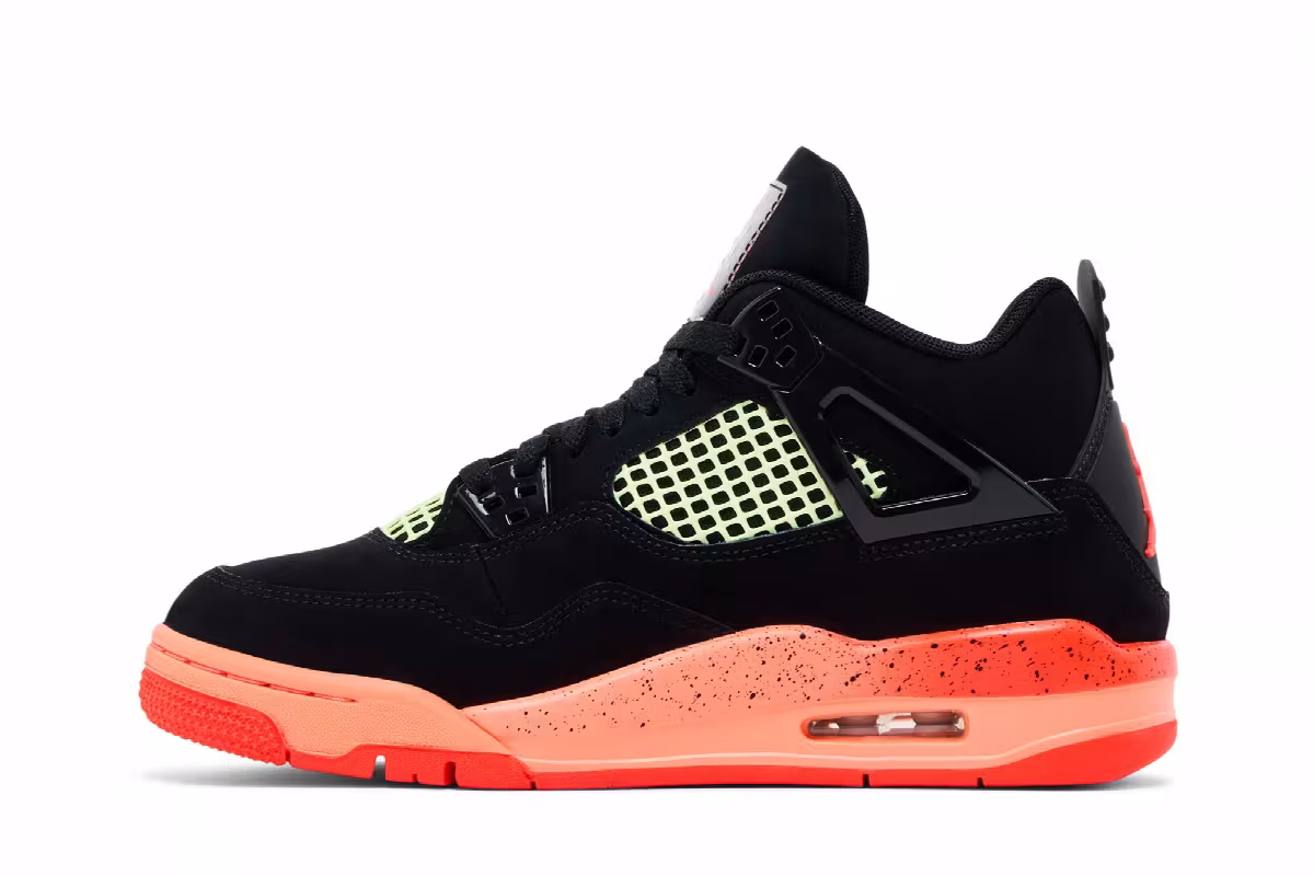 Air Jordan 4 GS Black Infrared, view 4