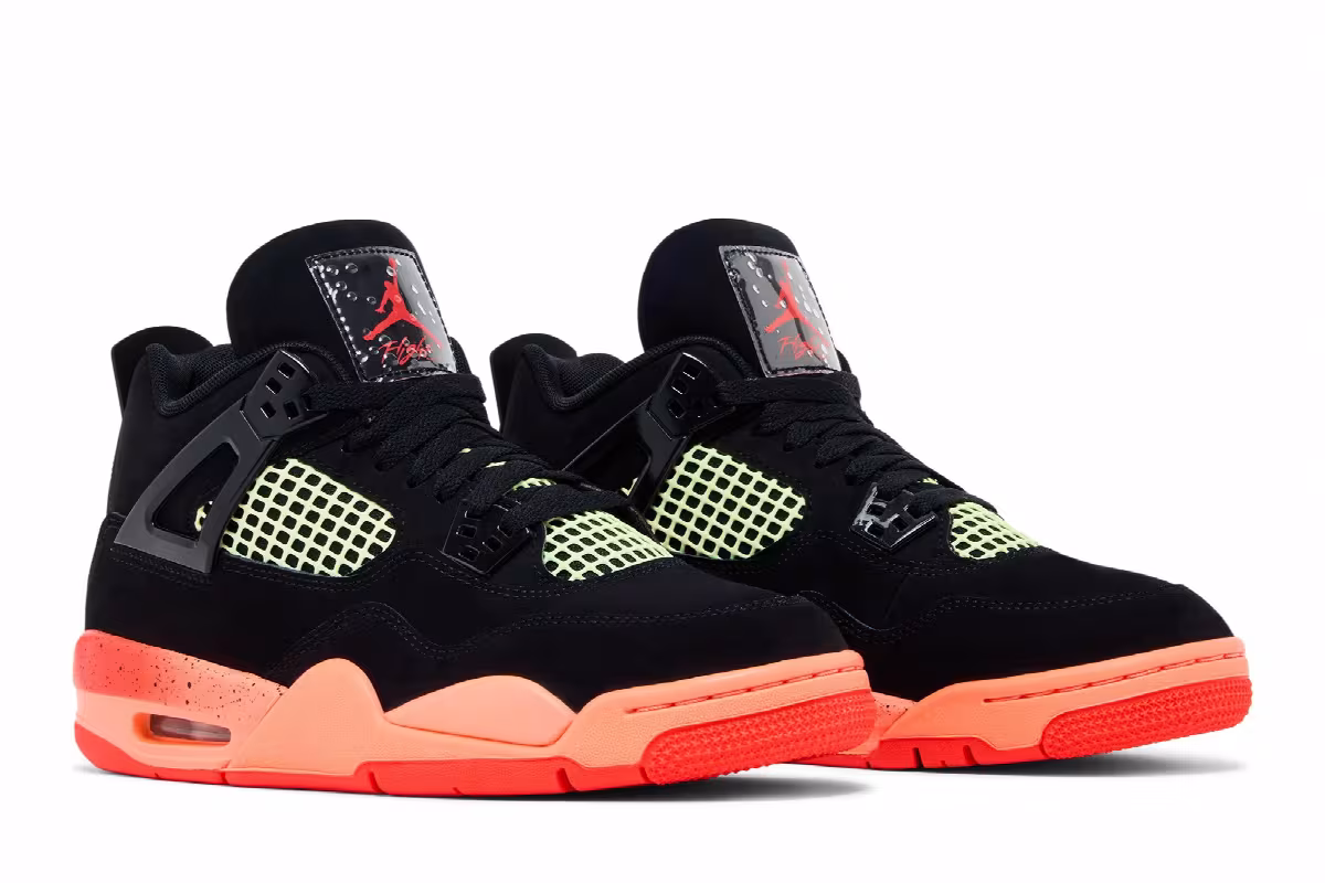 Air Jordan 4 GS Black Infrared, view 9