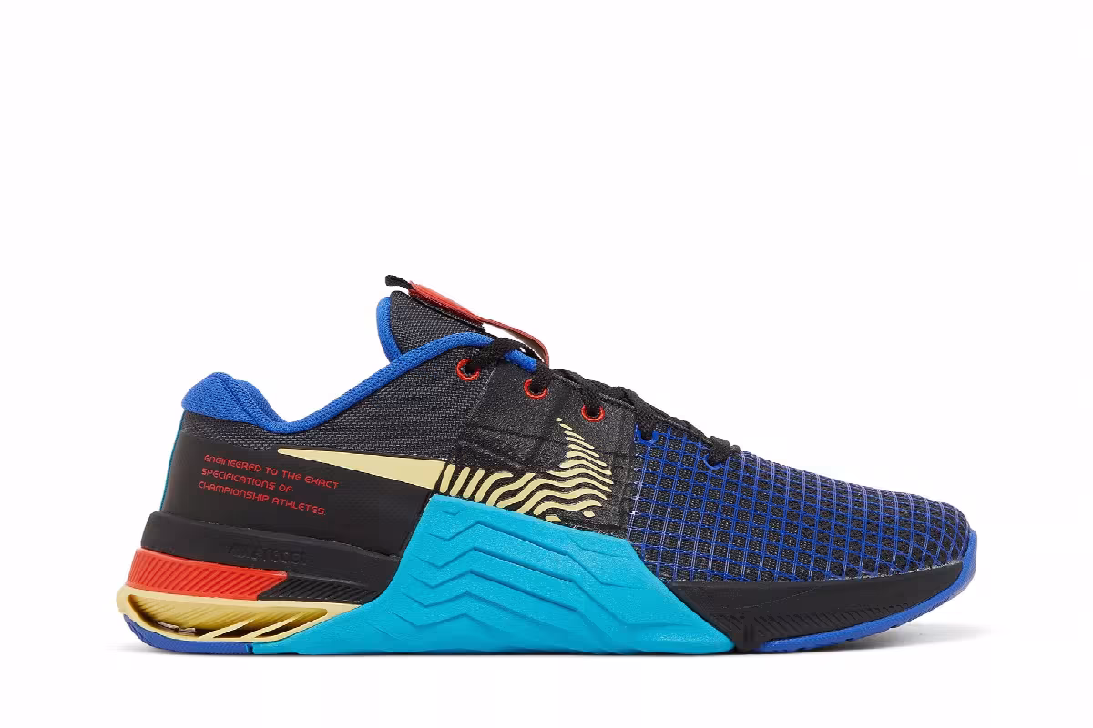 Nike Metcon 8 Anthracite Blue Lightning, view 2