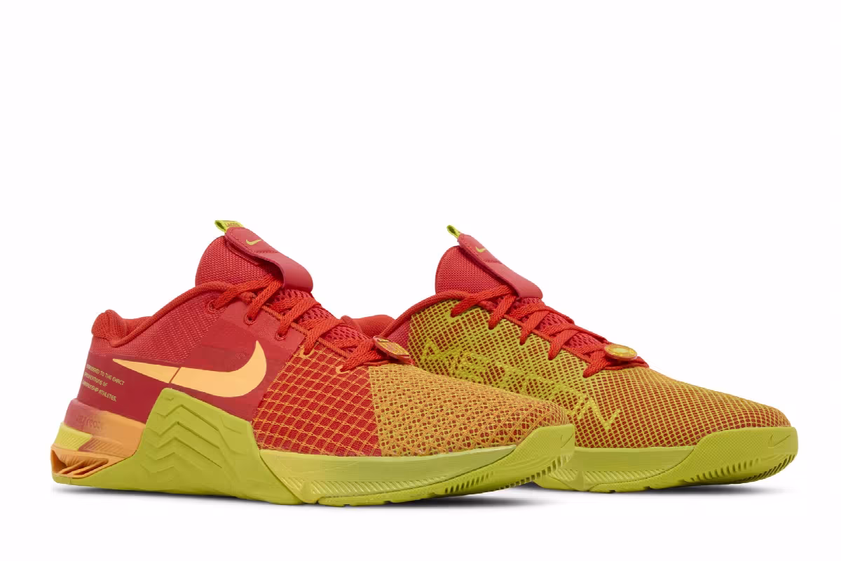Nike Metcon 8 AMP Picante Red Bright Cactus, view 9
