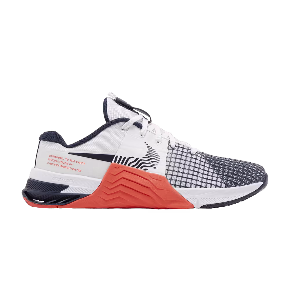 Nike Metcon 8 White Crimson Obsidian