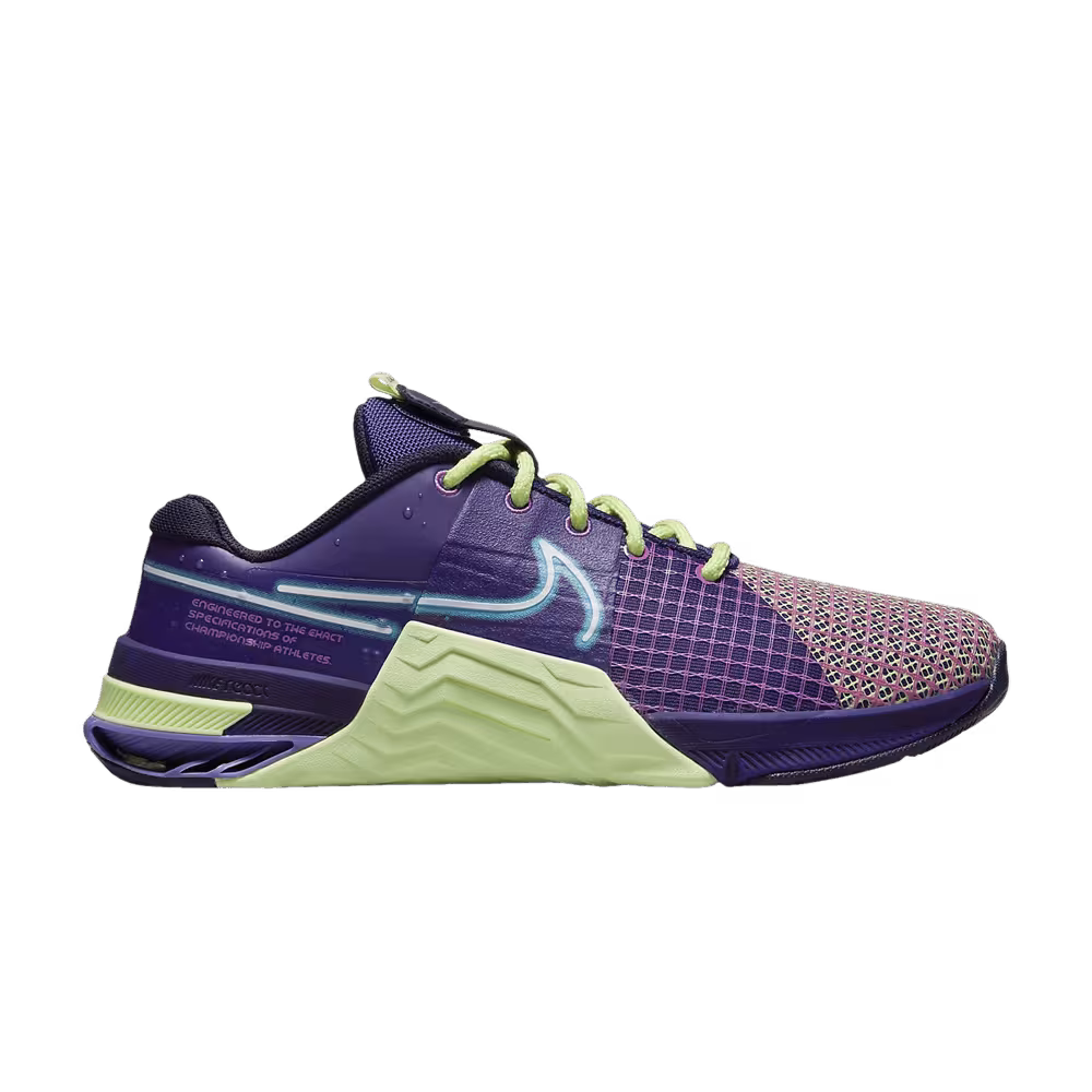 Nike Women's Metcon 8 AMP Deep Purple Barely Volt