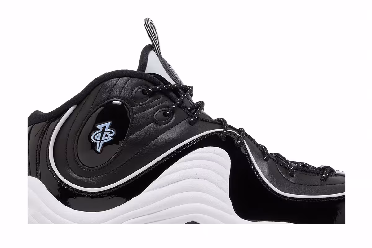 Nike Air Penny 2 Black Patent, view 3