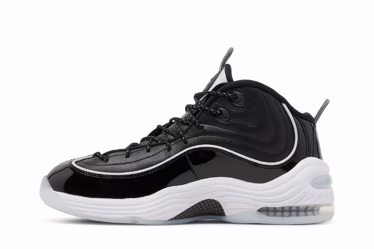 Nike Air Penny 2 Black Patent, view 4