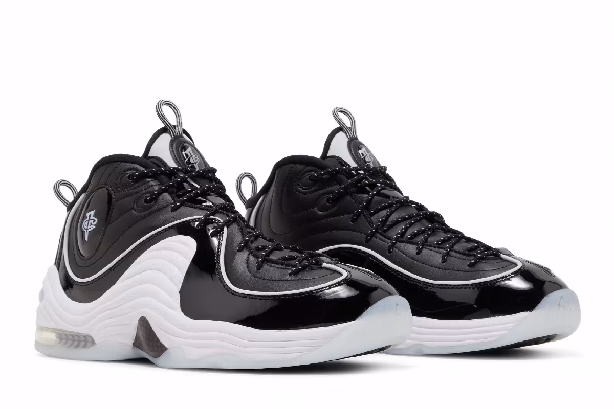 Nike Air Penny 2 Black Patent, view 9
