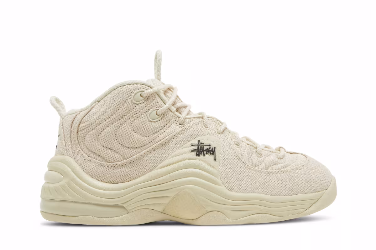 Stussy x Nike Air Penny 2 Fossil, view 2