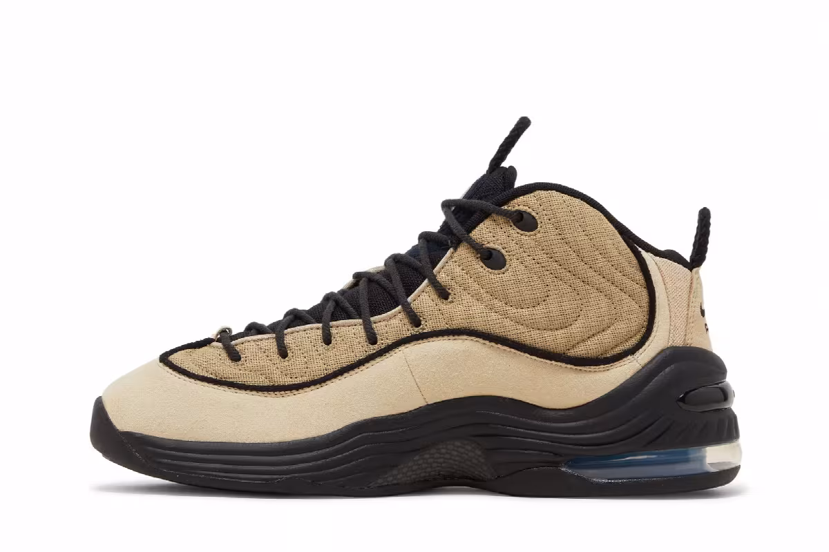 Stussy x Nike Air Penny 2 Rattan Limestone, view 4
