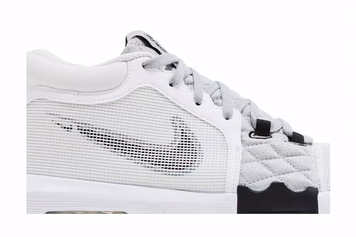 Nike LeBron Witness 8 White Light Smoke Grey, view 3