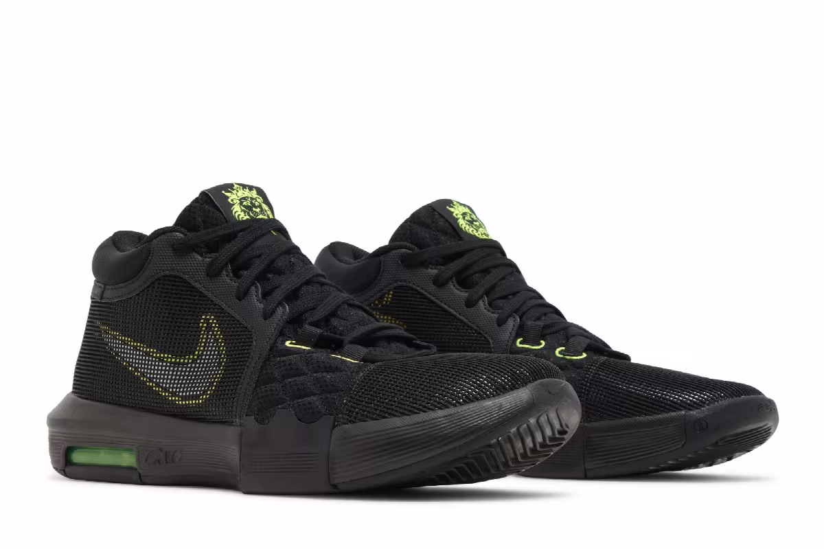Nike LeBron Witness 8 Black Volt, view 9