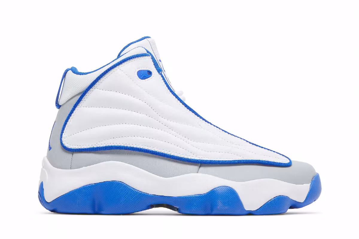 Air Jordan Pro Strong GS White Hyper Royal, view 2