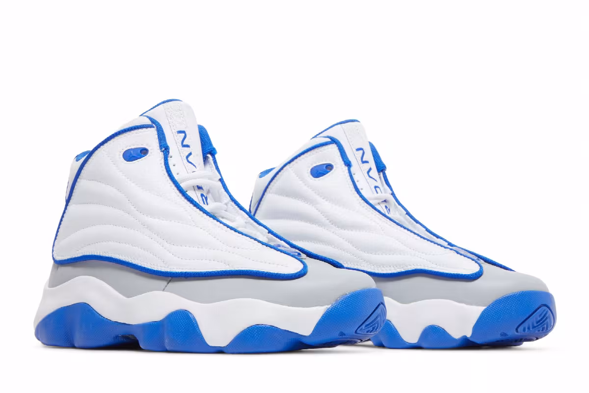 Air Jordan Pro Strong GS White Hyper Royal, view 9