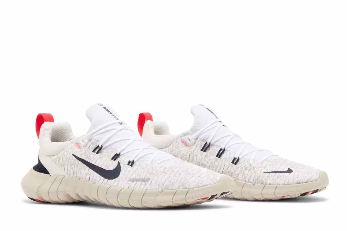 Nike Free Run 5.0 White Obsidian, view 9
