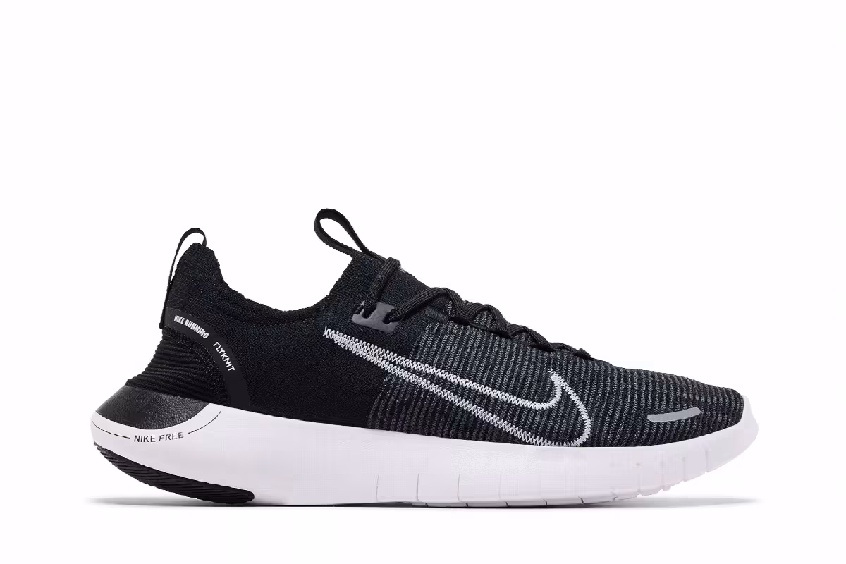 Nike Free RN Next Nature Black White, view 2