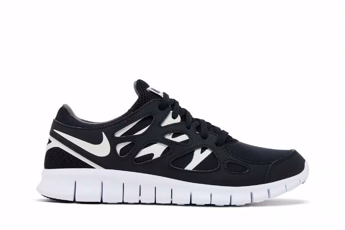 Nike Free Run 2 Black White, view 2