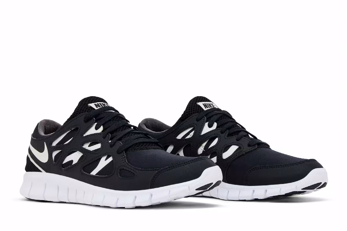 Nike Free Run 2 Black White, view 9