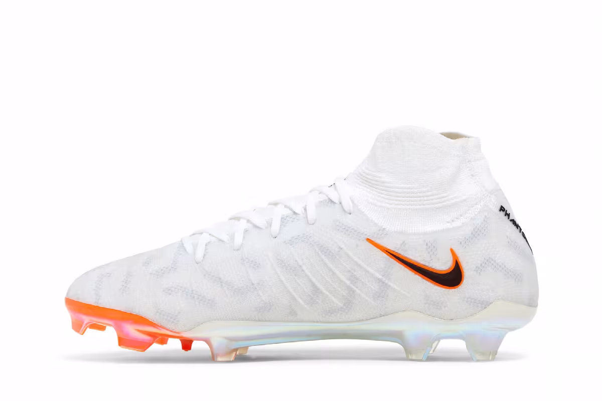 Nike Women's Phantom Luna Elite FG White Total Orange, view 4