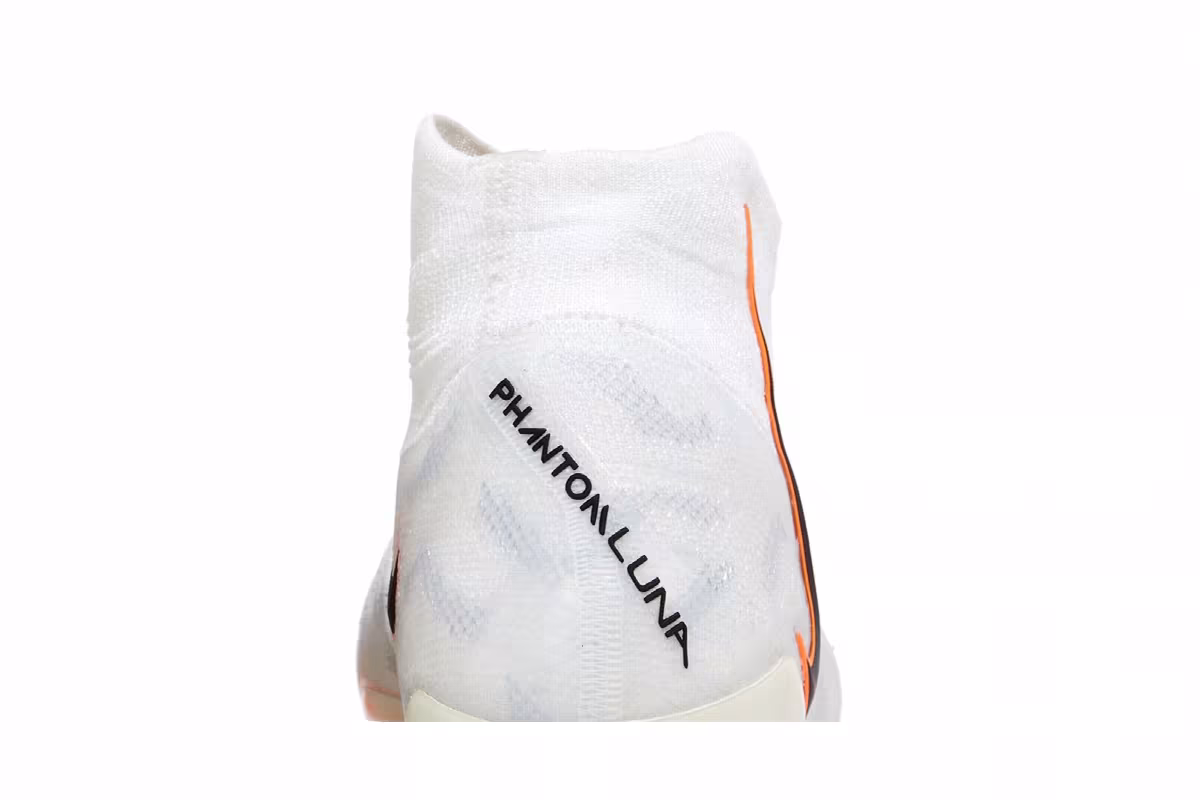 Nike Women's Phantom Luna Elite FG White Total Orange, view 8