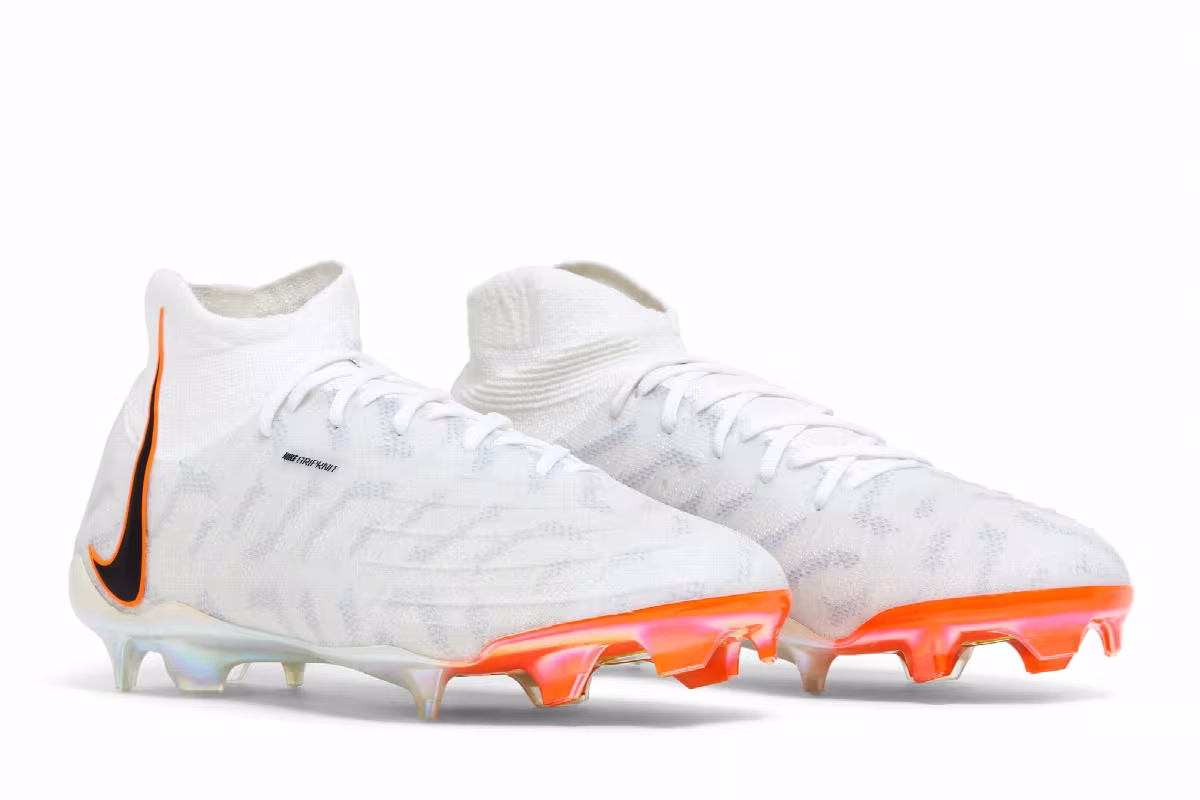 Nike Women's Phantom Luna Elite FG White Total Orange, view 9
