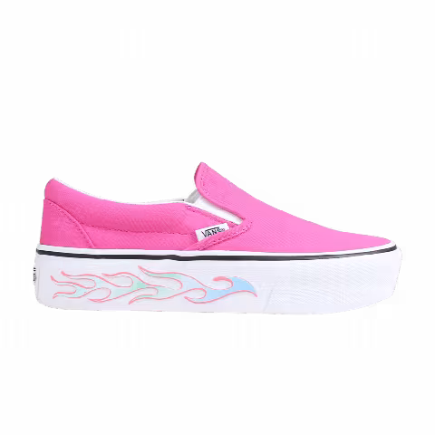Vans Classic Slip-On 'Sidewall Flame - Pink'