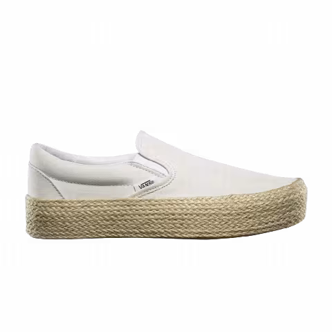 Vans Slip-On Platform Espadrille 'Marshmallow'