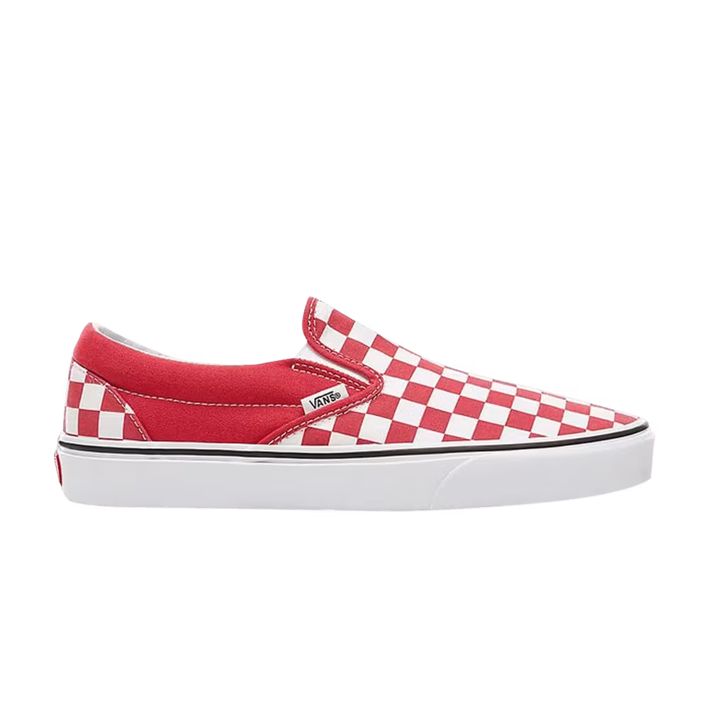 Vans Classic Slip-On Checkerboard - Crimson