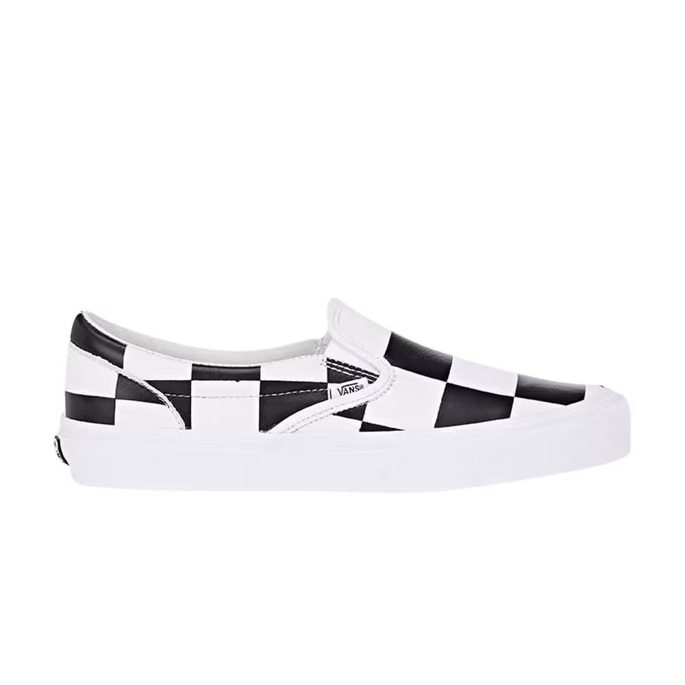 Barneys New York x Vans Classic Slip-On Kids Checker - White Black