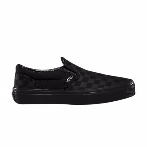Vans Classic Slip-On Kids 'Checkerboard - Mono Black'
