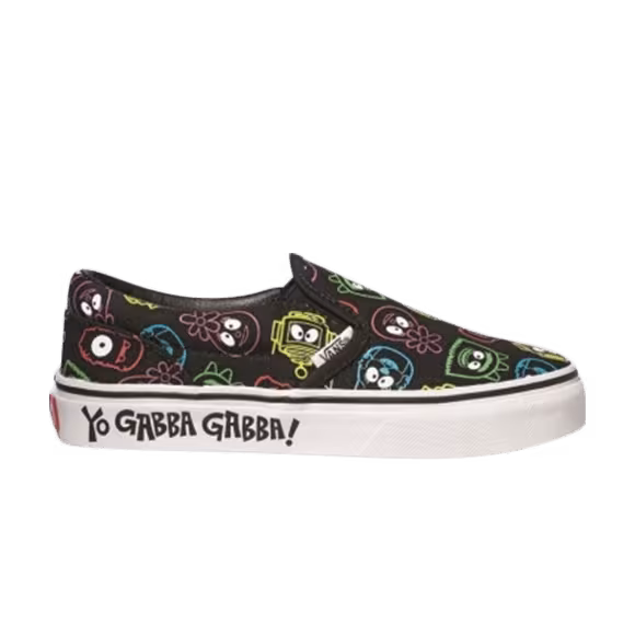 Yo Gabba Gabba x Vans Classic Slip-on Kids Multi Face Black