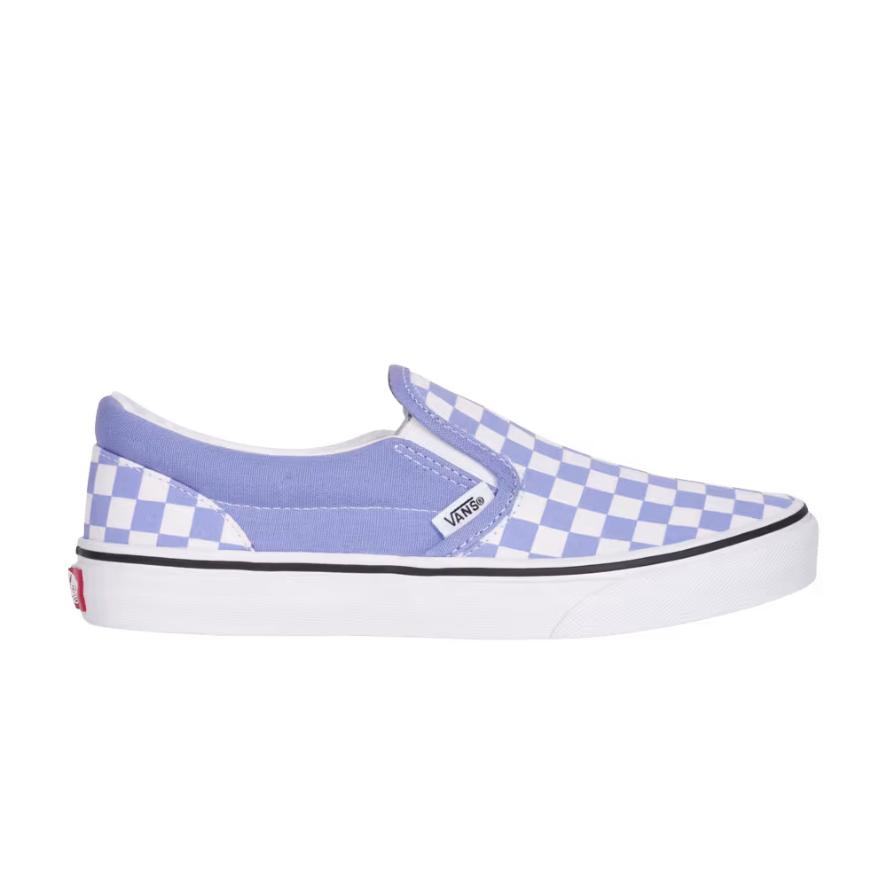 Vans Classic Slip-On Kids Checkerboard - Pale Iris