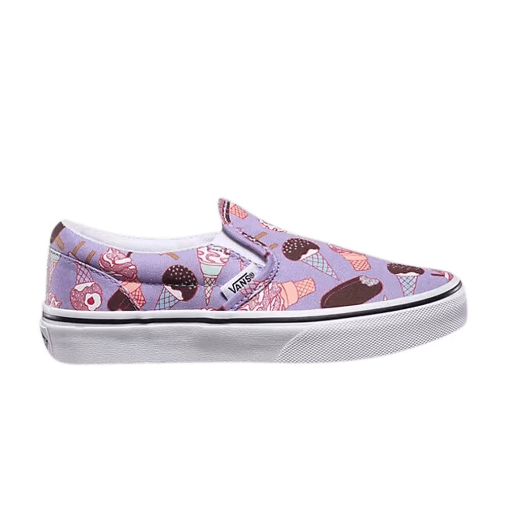 Vans Classic Slip-On Kids Glitter Ice Cream
