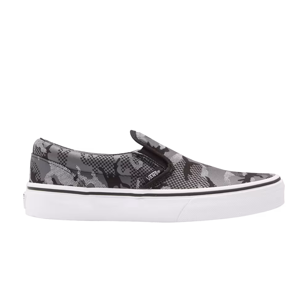 Vans Classic Slip-On Kids Black Camo