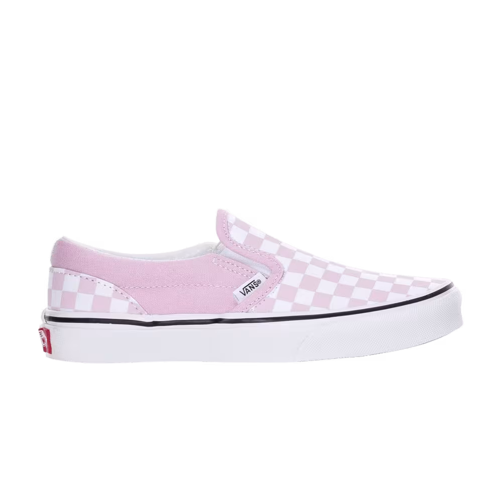 Vans Classic Slip-On Kids Lilac Checkerboard