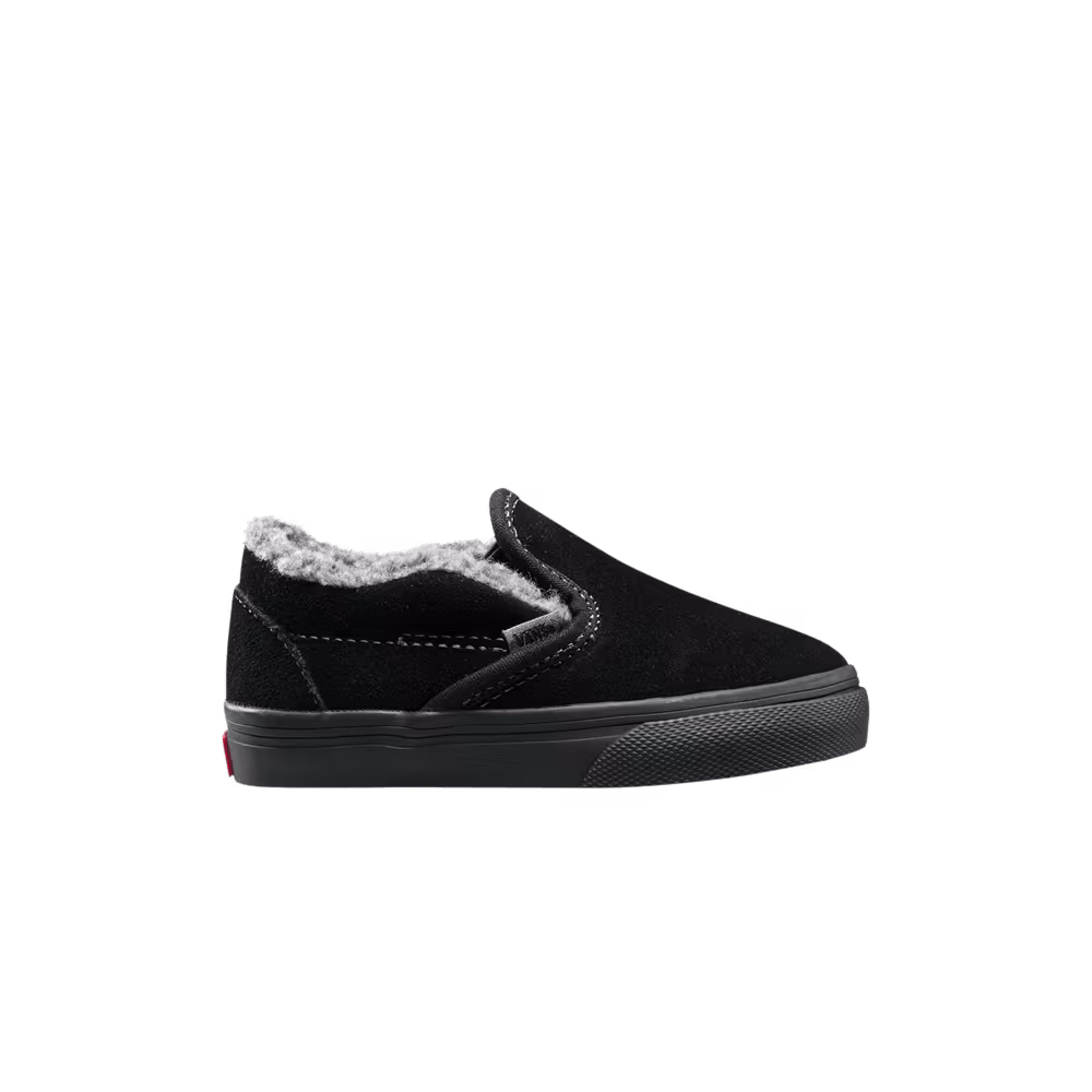 Vans Classic Slip-On Toddler Sherpa - Black