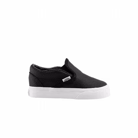 Vans Classic Slip-On Toddler 'Perf Leather - Black'