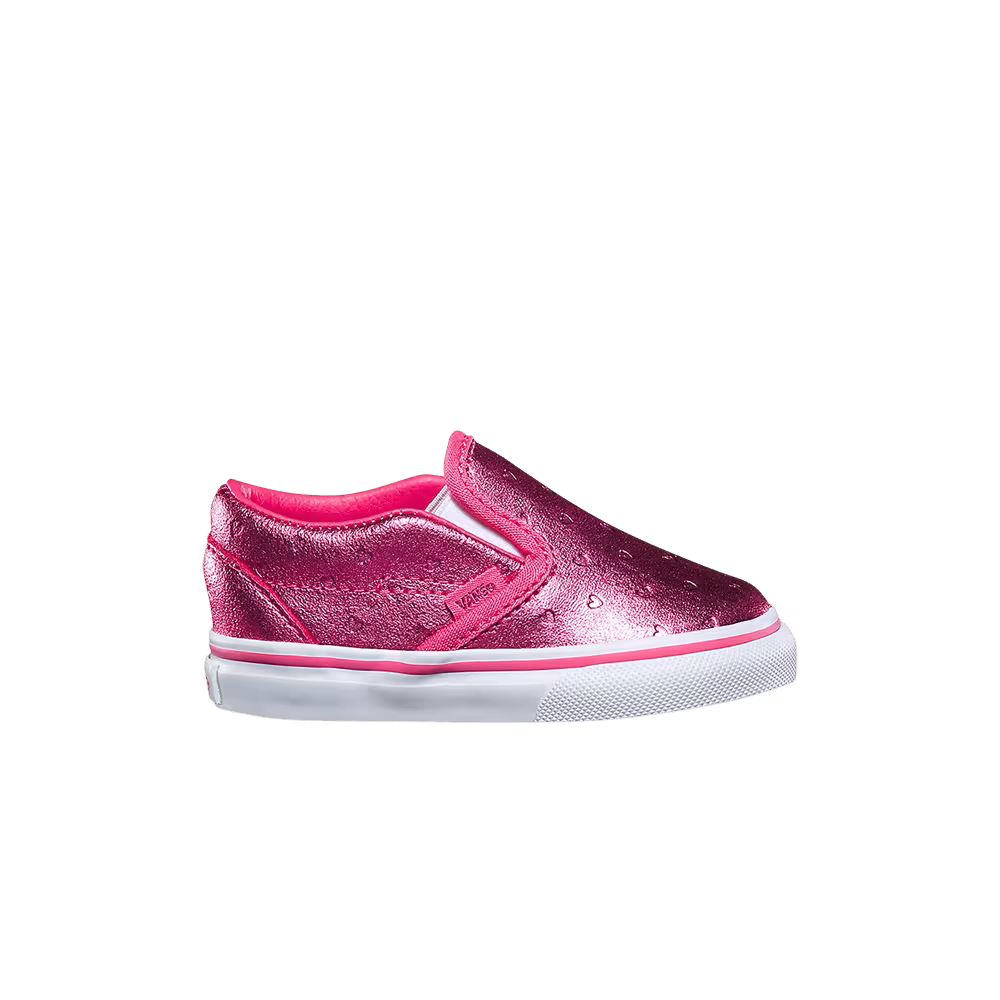 Vans Classic Slip-On Toddler Metallic Hearts