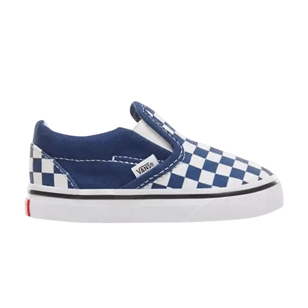 Vans Classic Slip-On Toddler Checkerboard - Estate Blue