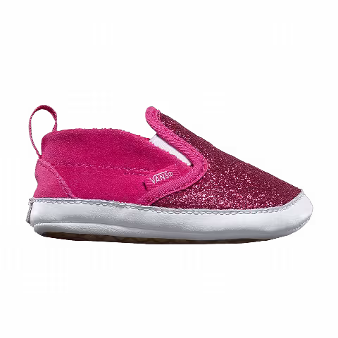 Vans Slip-On V Crib 'Glitter Rosy'